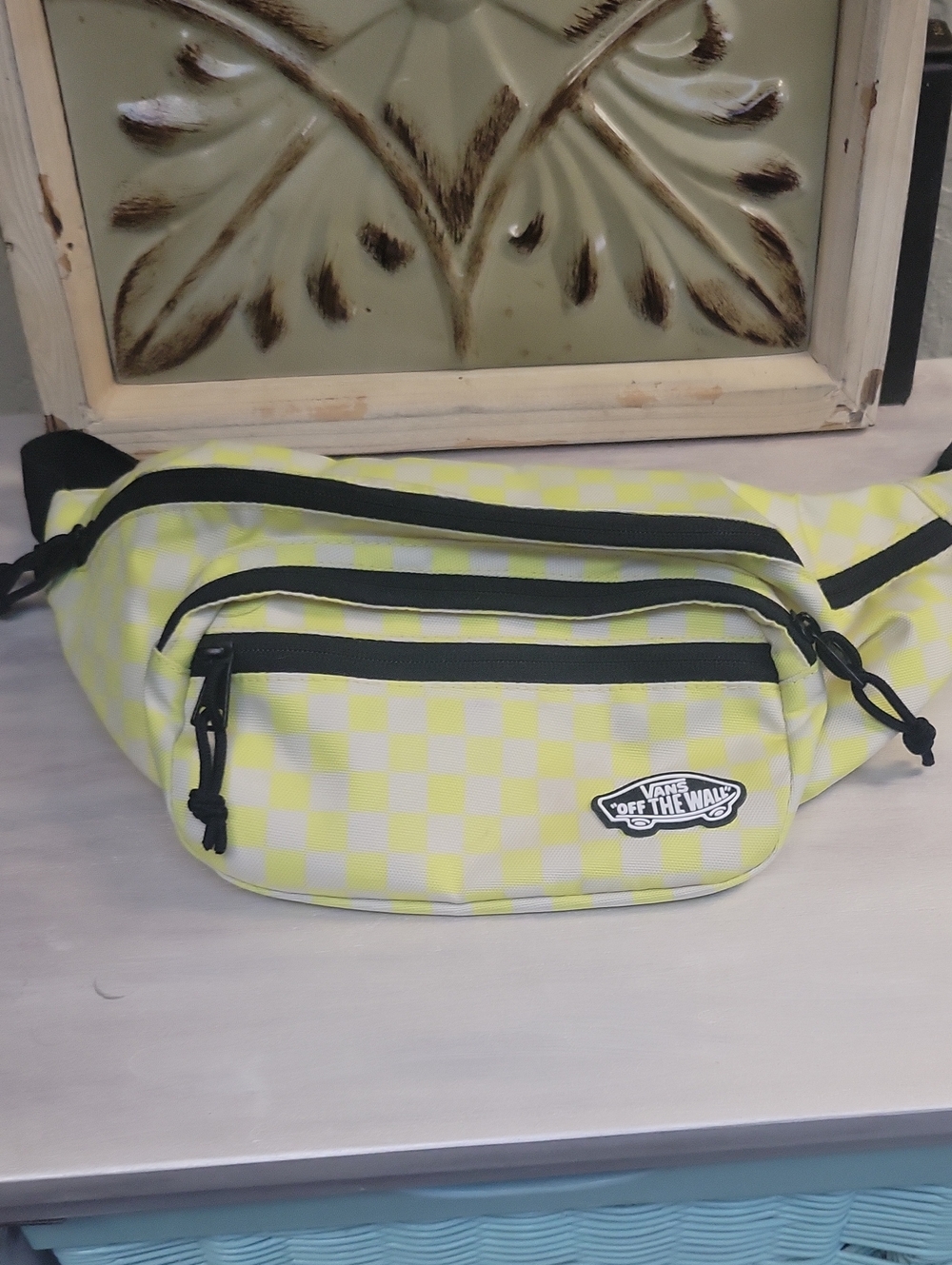Vans Yellow Checkerboard Belt Bag